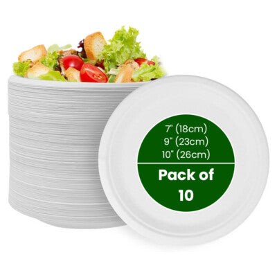 White Paper Plates 18cm – 10 x 100s