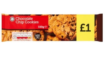 Euro Shopper Cookies Chocolate Chip Crunchy Bulk Catering Size 150g Multi Pack 11 x 150g