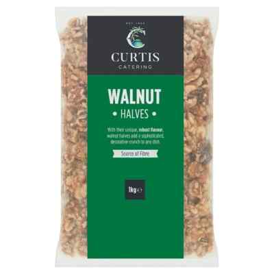 Curtis Catering Walnut Halves 1kg Foodservice Quality For Retail Kitchens 1 X 1kg