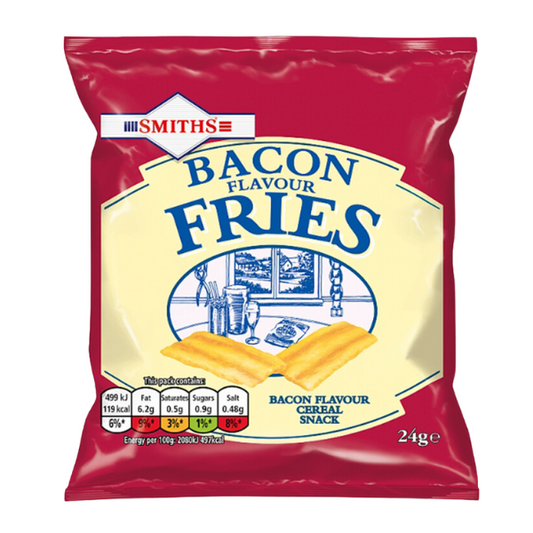 Smiths Crisps Bacon Fries Snacks 24g – 24 x 24g