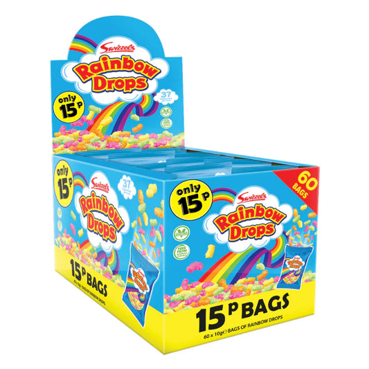 Swizzels Rainbow Drops 10g – 60 x 10g