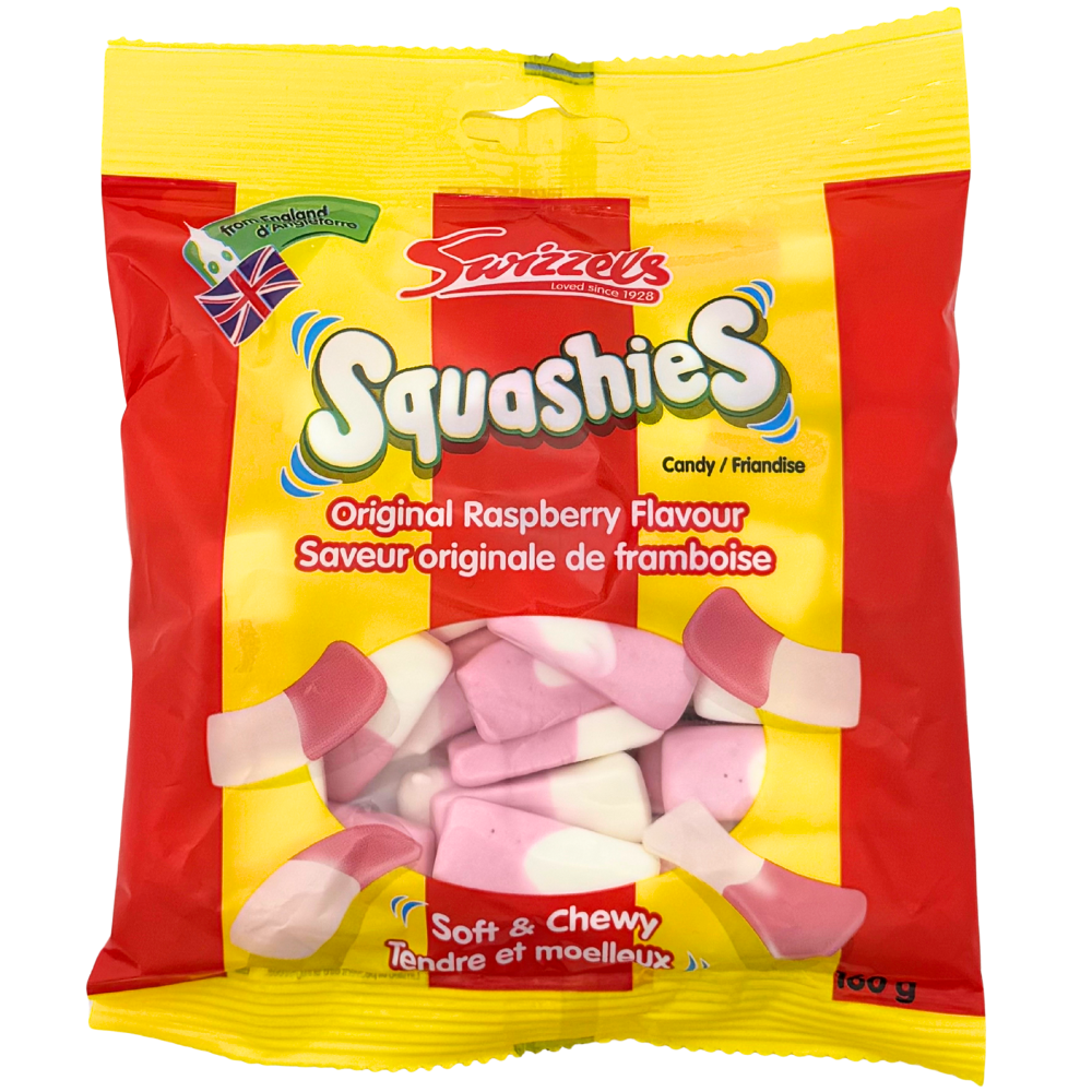 Swizzels Squashies Original Raspberry & Milk 60g – 30 x 60g