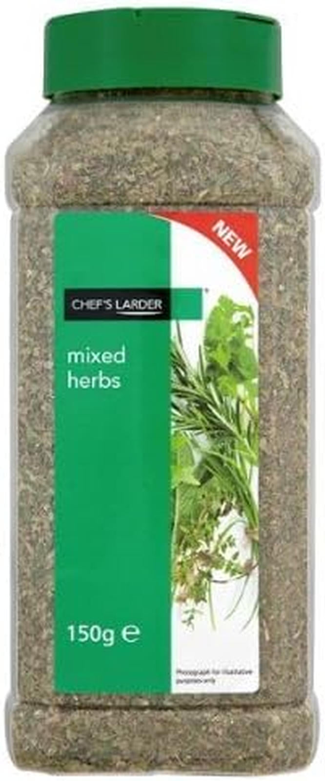 Chef's Larder Mixed Herbs Foodservice Quality 150g Multi Pack Case of 6 x 150g Suitable For Retail And Foodservice Use