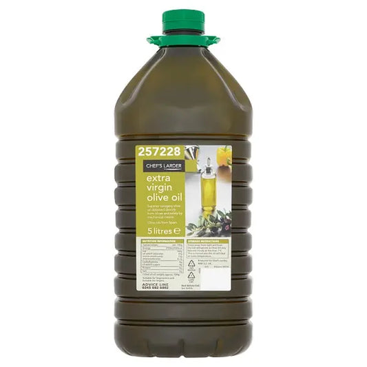 Chef's Larder Extra Virgin Olive Oil 5 Litres – 3 x 5ltr