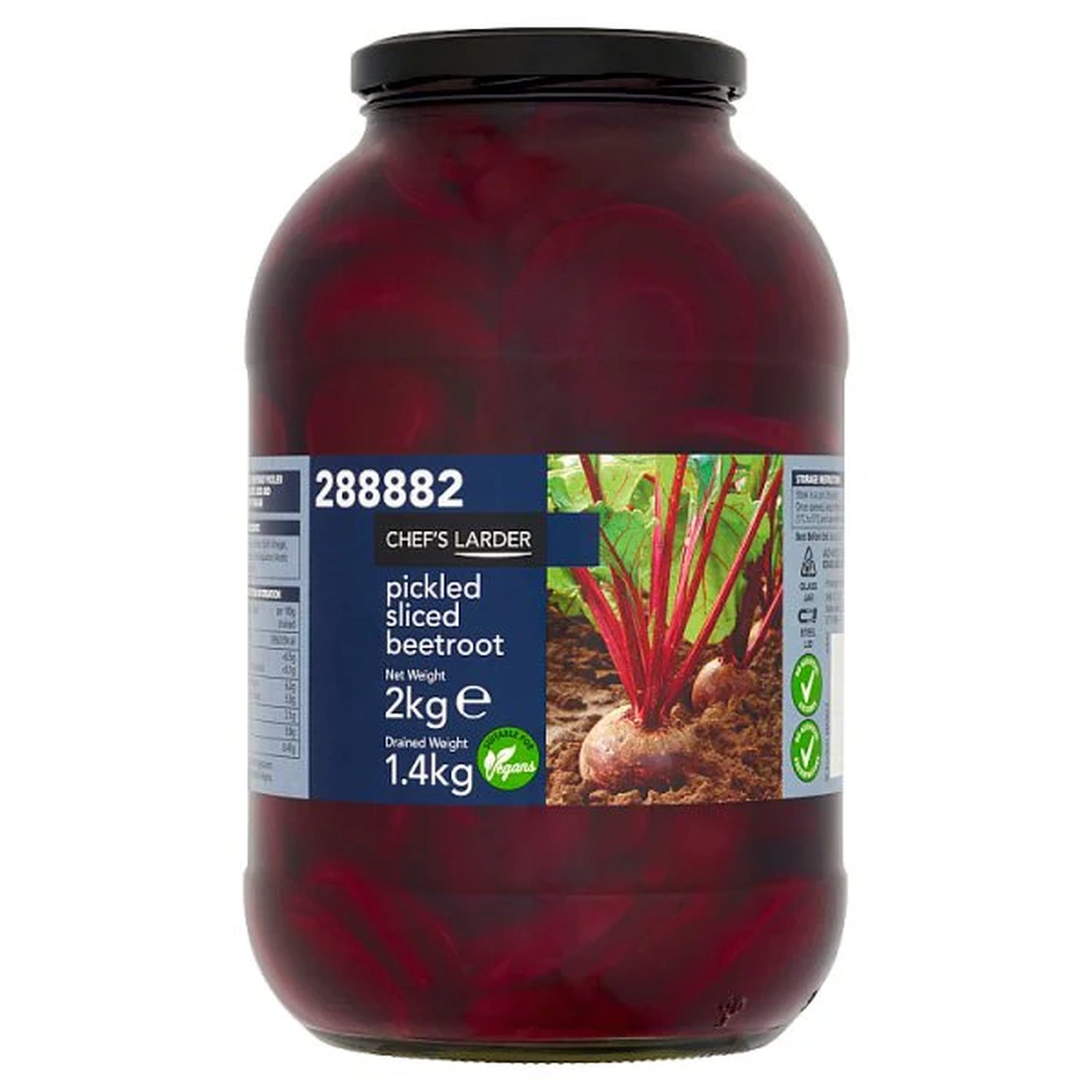 Chef's Larder Pickled Sliced Beetroot 2kg – 6 x 2kg