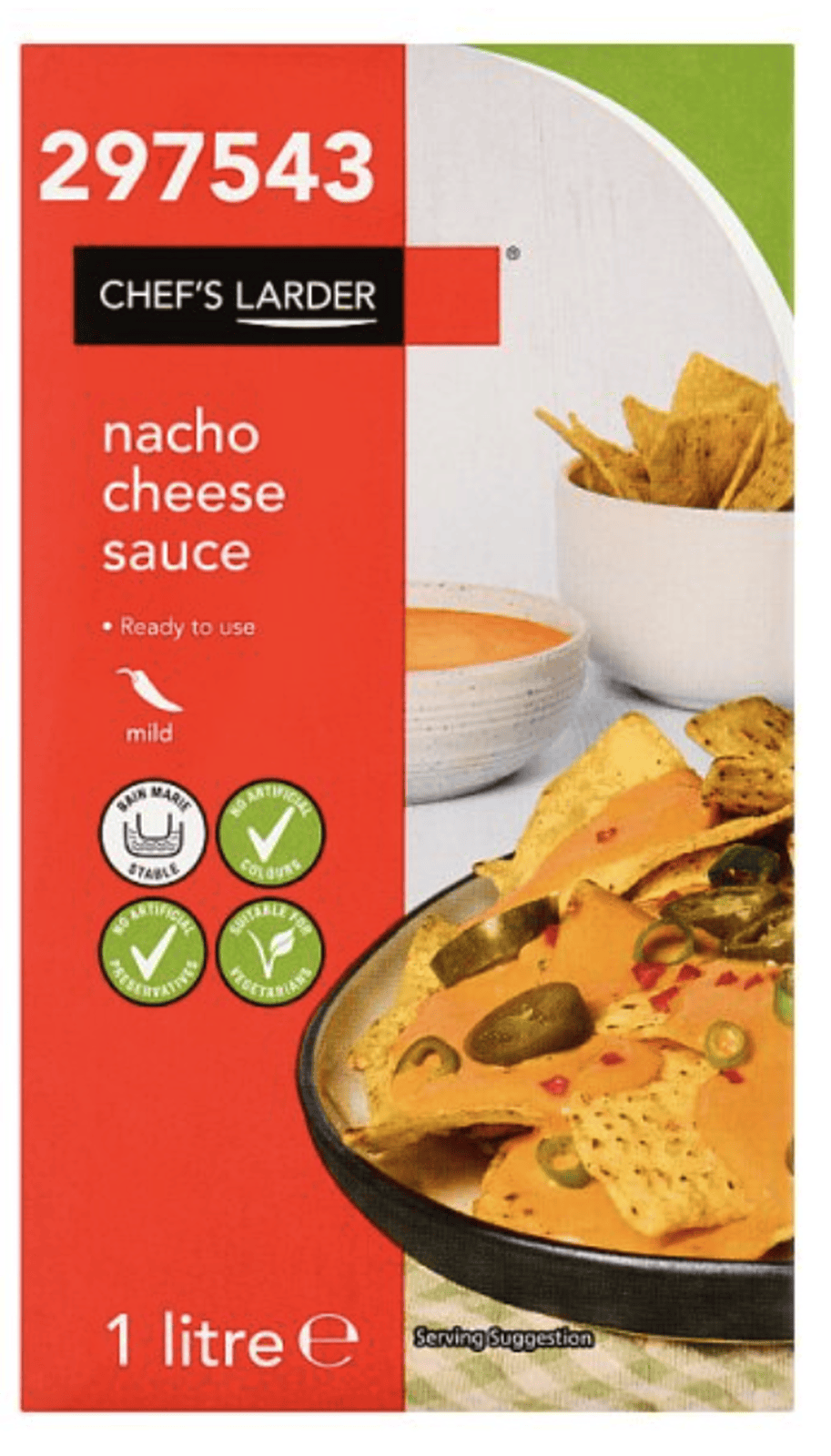 Chef's Larder Nacho Cheese Sauce 1 Litre – 12 x 1ltr