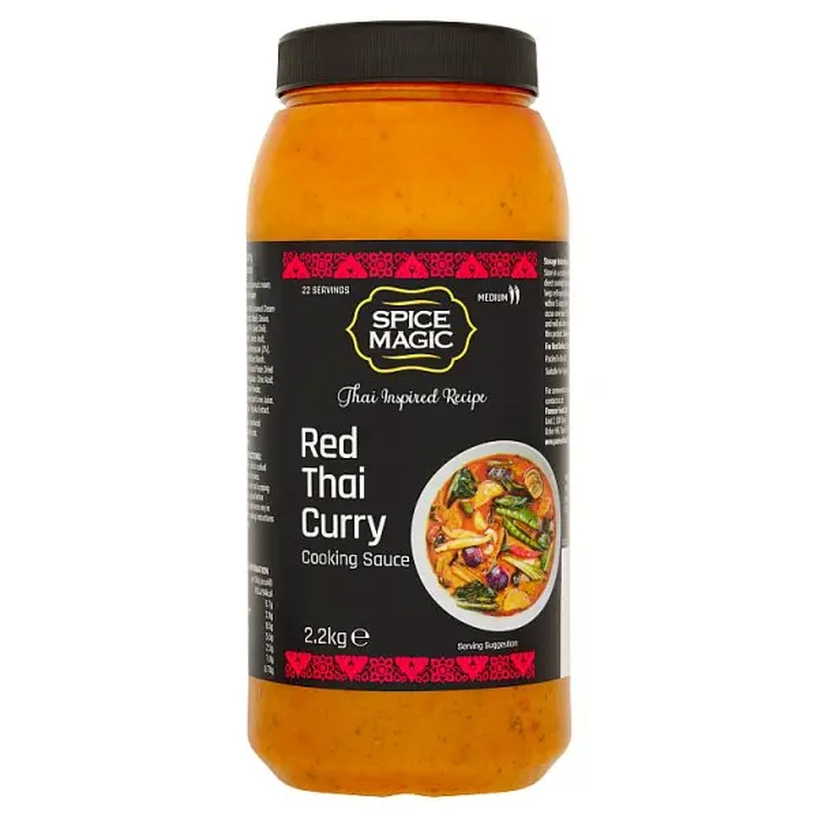 Spice Magic Red Thai Curry Cooking Sauce 2.2kg – 4 x 2.2kg