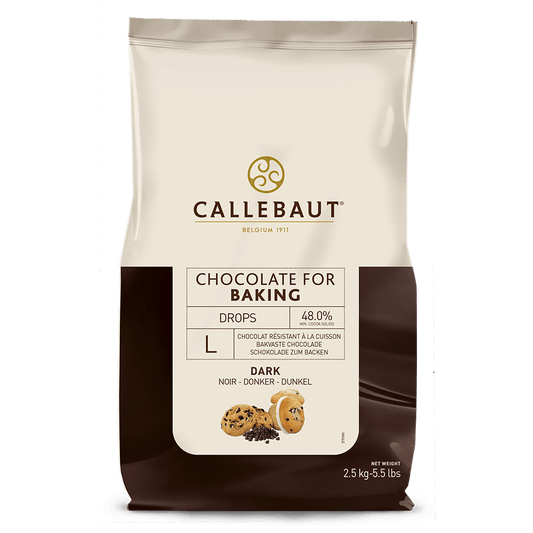 Callebaut Chocolate for Baking Drops Dark 2.5kg – 4 x 2.5kg