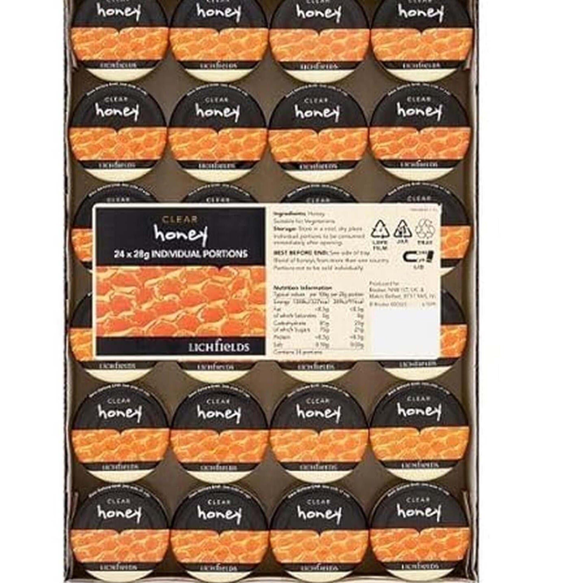 Lichfields Clear Honey 24 x 28g – 1 x 24x28g