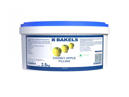 Bakels Chunky Apple Filling 2.5kg – 1 x 2.5kg