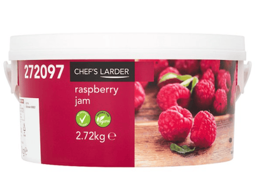 Chef's Larder Raspberry Jam 2.72kg – 2 x 2.72kg