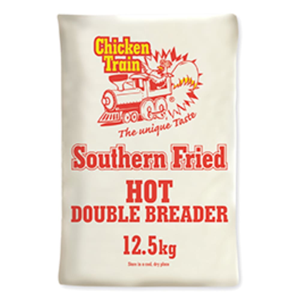 Chicken Train Southern Fried Hot Double Breader 12.5kg 1 x 12.5kg For Retailers And Foodservice